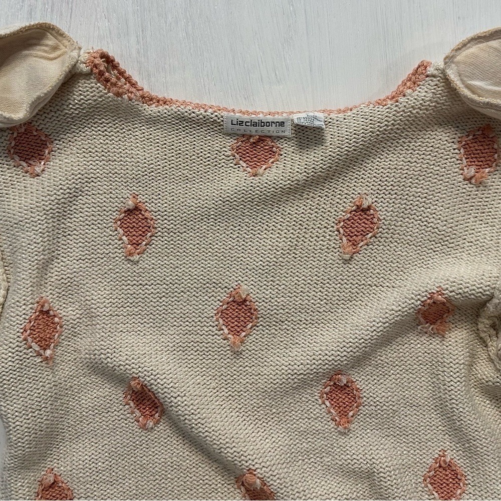 True Vintage 1980s–90s Liz Claiborne Collection Silk Blend Sweater Top - Picture 11 of 13